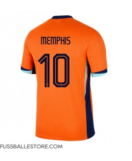 Günstige Niederlande Memphis Depay #10 Heimtrikot EM 2024 Kurzarm